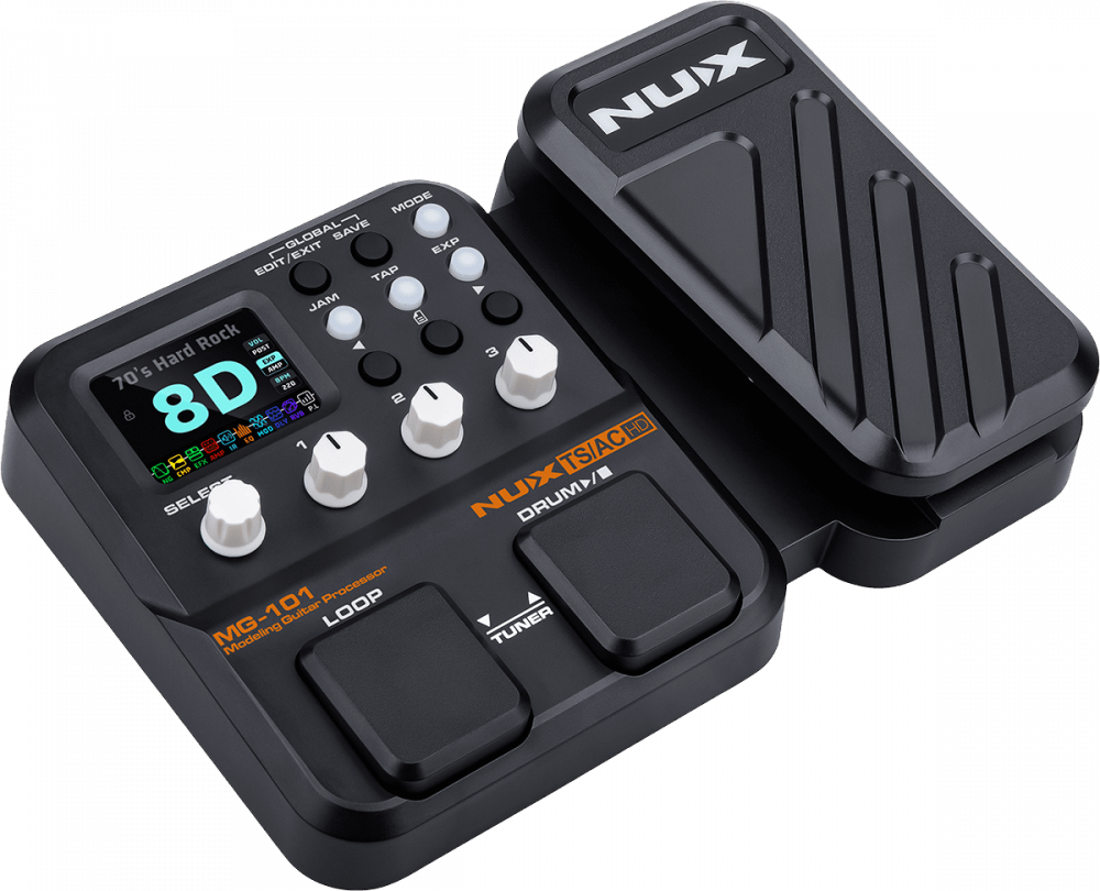 Nux MG101 multi-effet compact pour guitare - boite à rythmes et looper