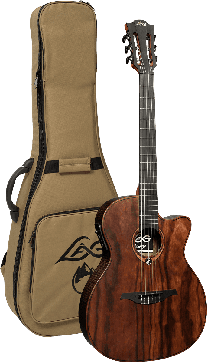 LAG SAUVAGE N ASCE - Nylon électro-acoustique pan coupé