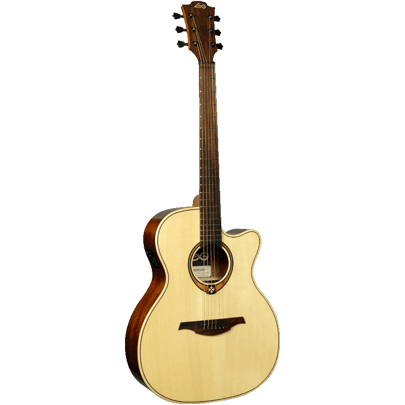 LAG T88ACE Guitare Auditorium Pan-Coupé Électro