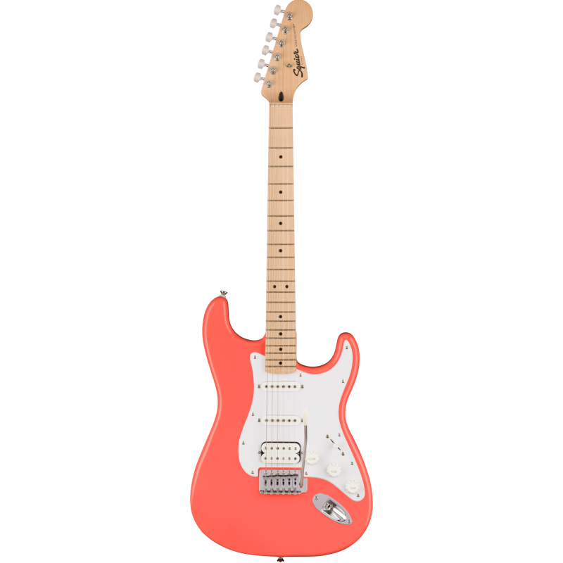 Squier Sonic® Stratocaster® HSS, Maple Fingerboard 037-3202-511 Tahitian coral