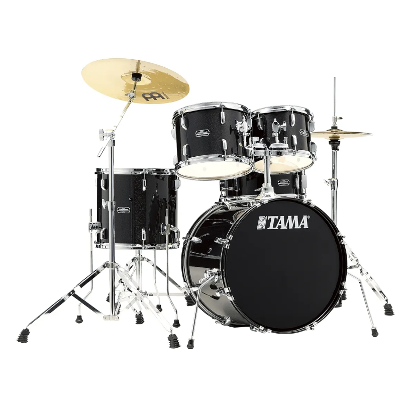 Tama Stagestar ST50H5BNS batterie Black night sparkle 5futs 20" + cymbales Meinl