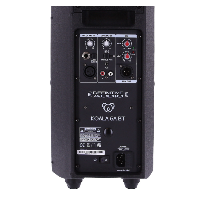 Definitive Audio Koala 6A BT Enceinte Active ABS 400W Bluetooth