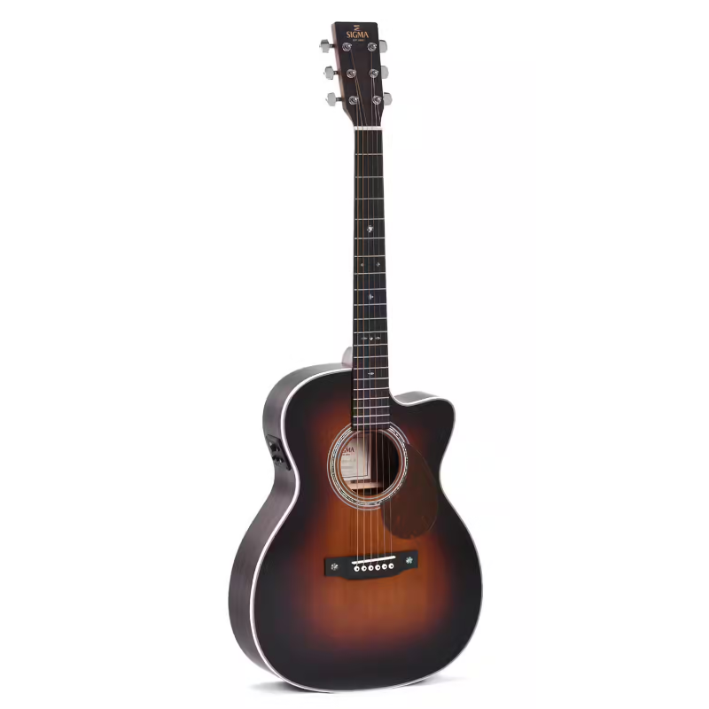 Sigma OMTC 1E SB guitare électro acoustique sunburst