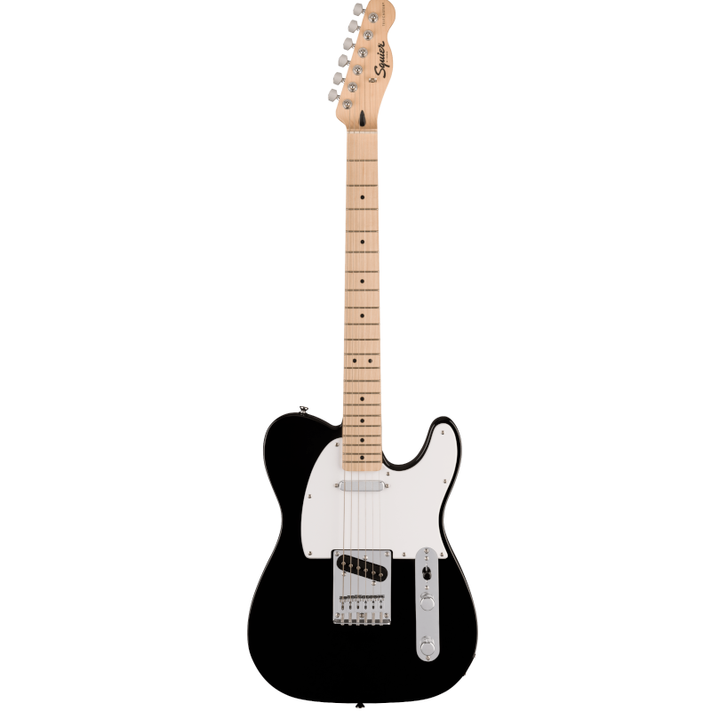 Squier Sonic Telecaster®, Maple Fingerboard, White Pickguard, Black 037-3452-506