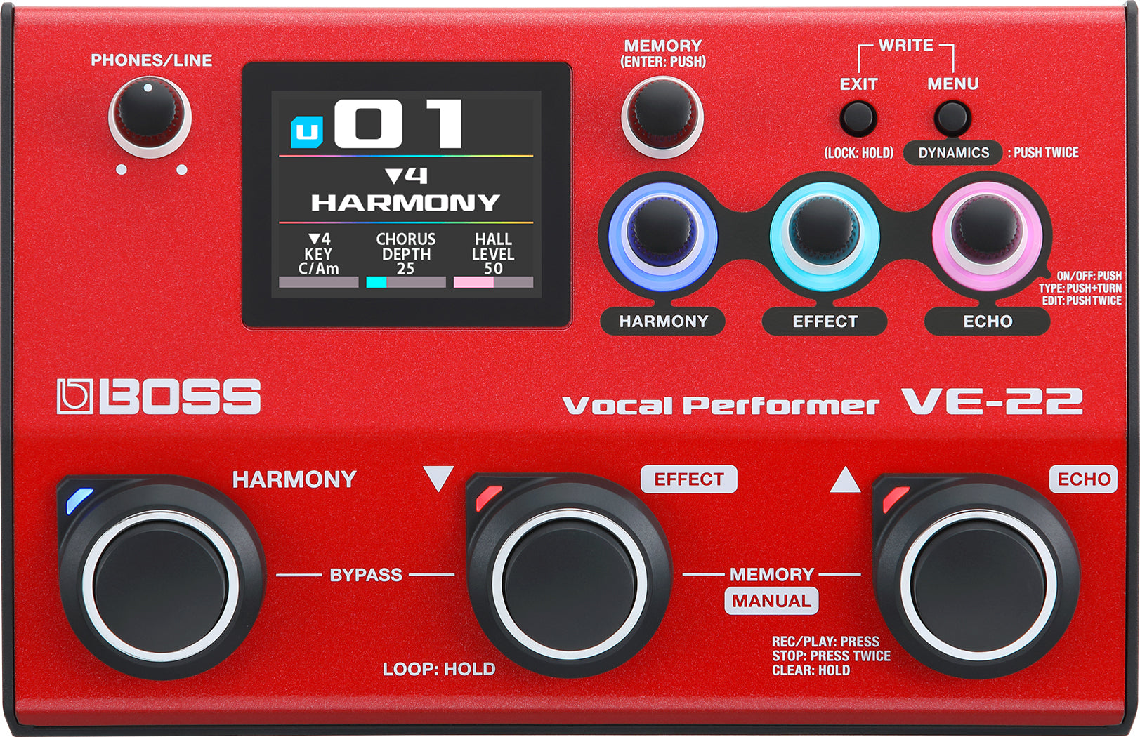 Boss VE22 Processeur vocal Harmoniseur
