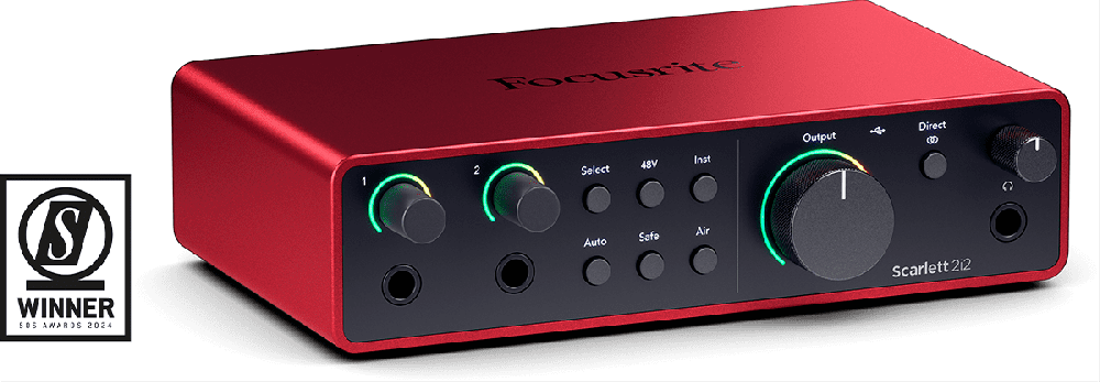 Focusrite SCARLETT IV 2I2 Carte son 2 entrées 2 sorties