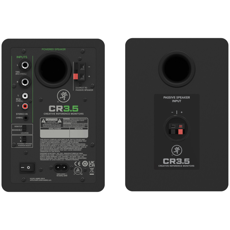 Mackie CR3.5 Paire de Monitoring 50W 3.5"