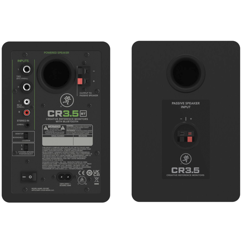 Mackie CR3.5 BT Paire de Monitoring 50W 3.5"