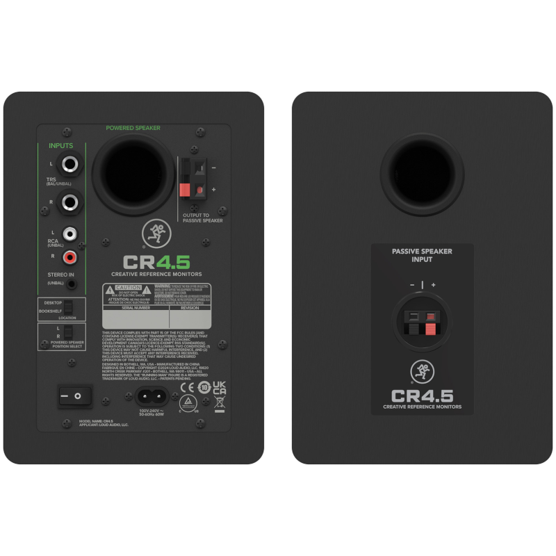 MACKIE CR4.5 MONITORING ACTIF 50W LA PAIRE