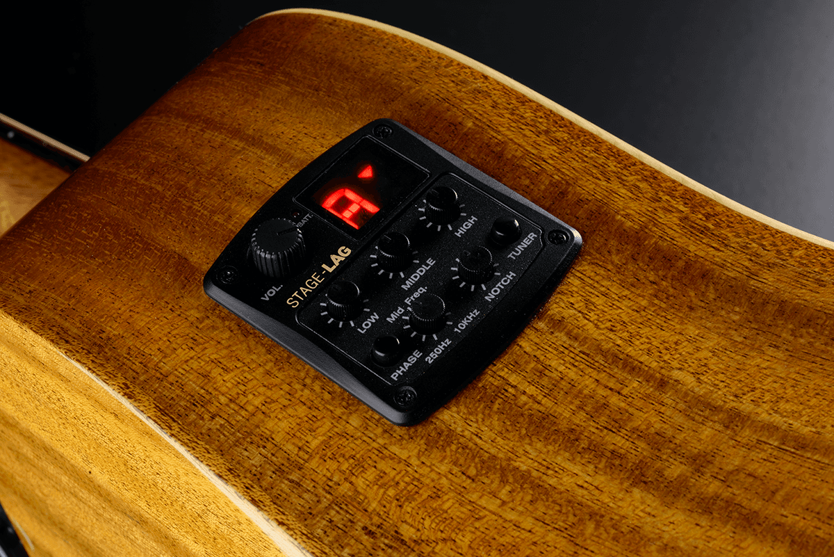 LAG T88DCE Guitare Dreadnought Pan-Coupé Électro