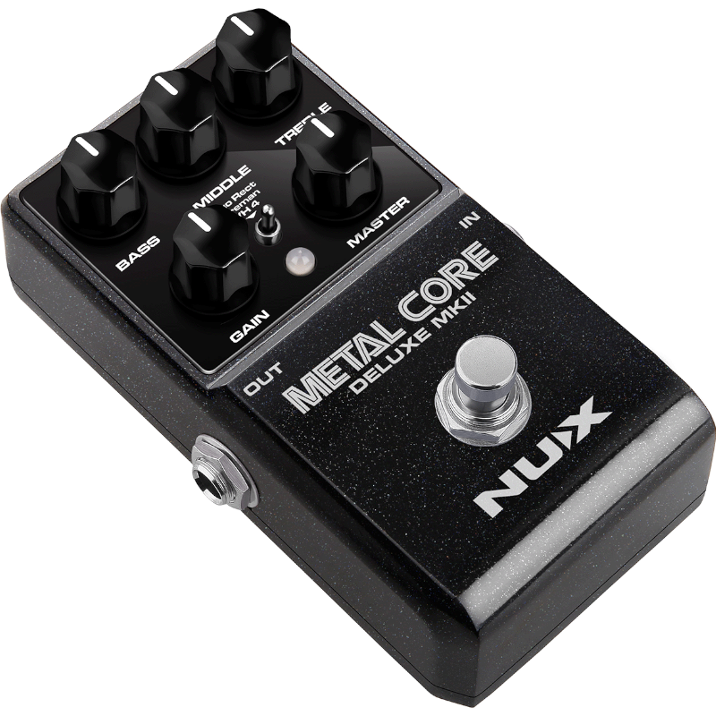 Nux METALCORE-DELUXE MKII Pédale distorsion Metal 2 voix avec noise gate