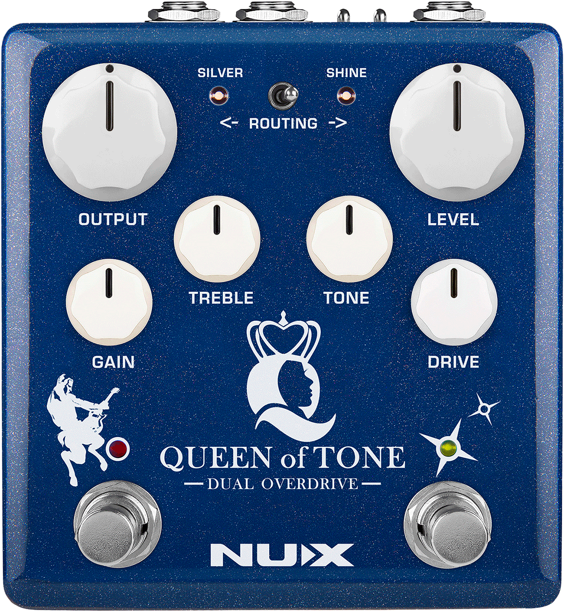 NUX QUEEN OF TONE DOUBLE OVERDRIVE  TUBEMAN /BLUES BREAKER
