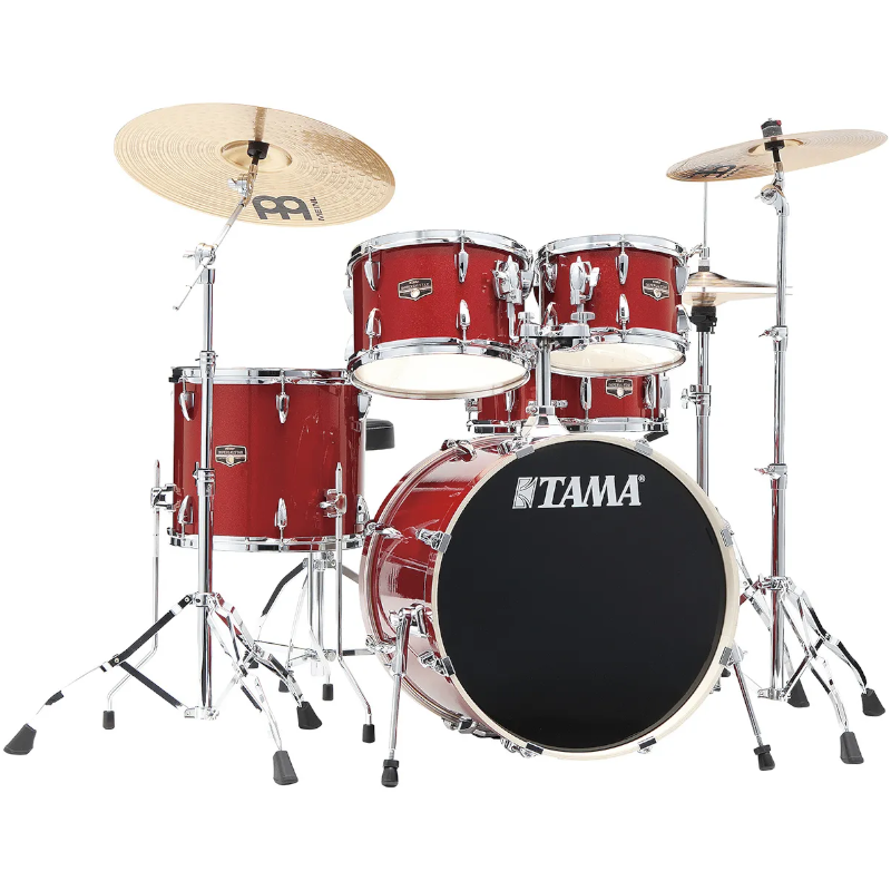 Tama Stagestar ST50H5CDS Burnt Red Mist batterie 5futs 20" + cymbales Meinl