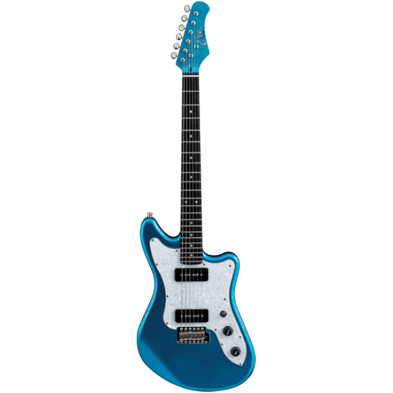 EKO guitare électrique Camaro VR P90 Blue Sparkle