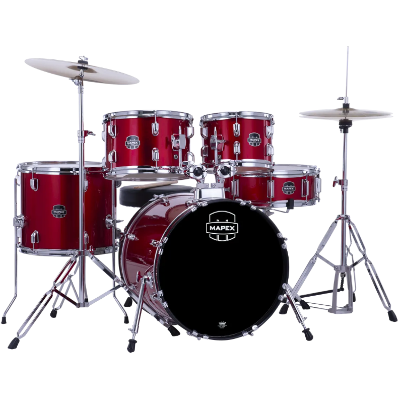 Comet by Mapex batterie 5 futs rouge 18" + cymbales