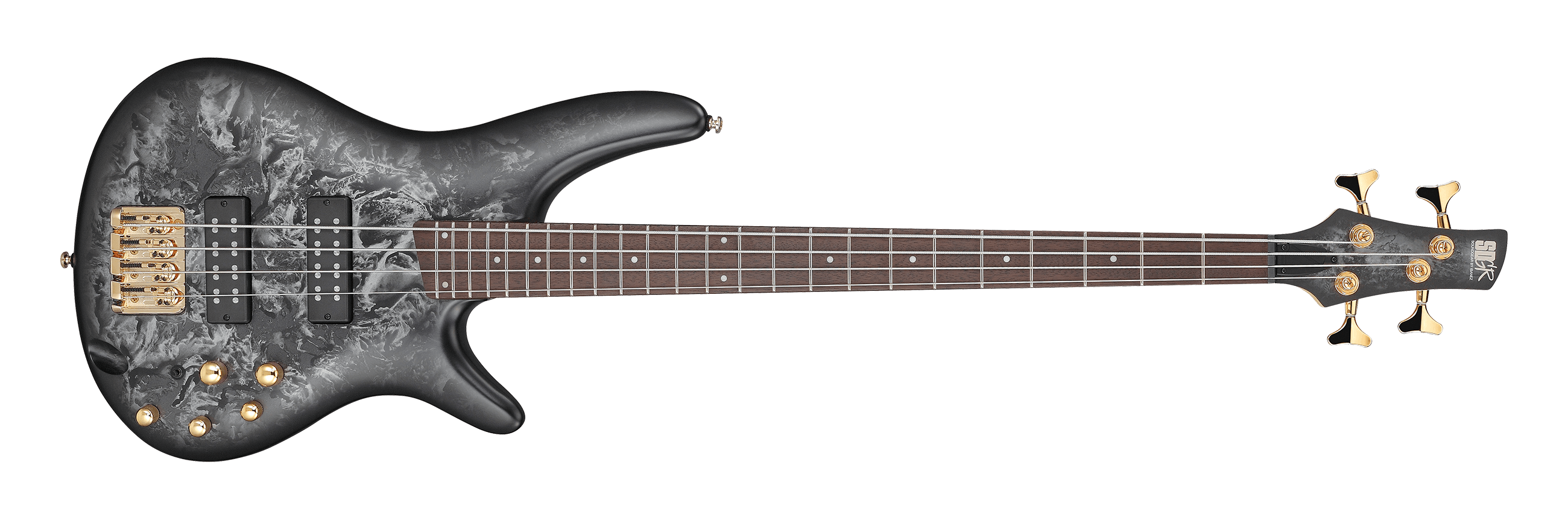 Ibanez SR300EDX-BMZ guitare basse Black Ice Frozen Matte