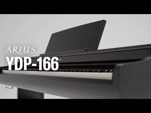Charger la vidéo: Yamaha YDP166WH Piano numérique Série Arius blanc