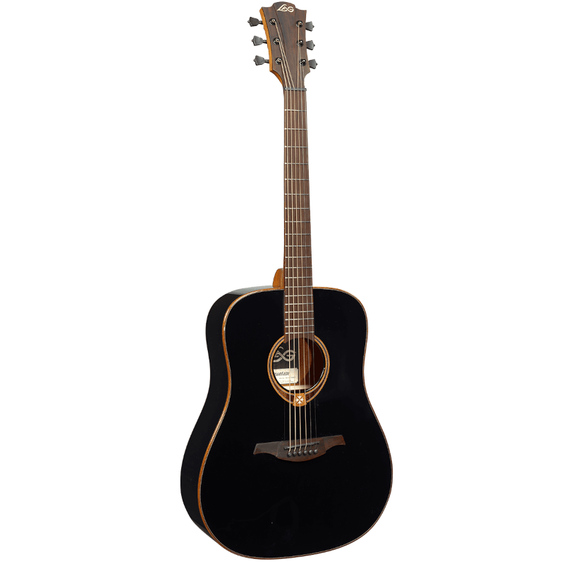 Lag T118D BLK  guitare acoustique noire Tramontane 118