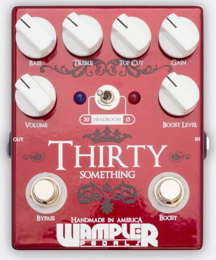 Wampler THIRTYSOMETHING  preampli ampli Vox AC30 et AC15